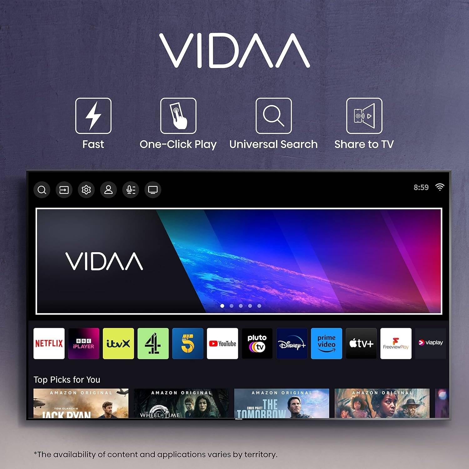 Hisense Telewizor 32A4K – 32-calowy telewizor HD Smart TV z trybem gier, sztukami AI, dźwiękiem Dolby DTS HD, wysokim kontrastem, VIDAA U6, funkcja udostępniania na telewizorze (2023)
