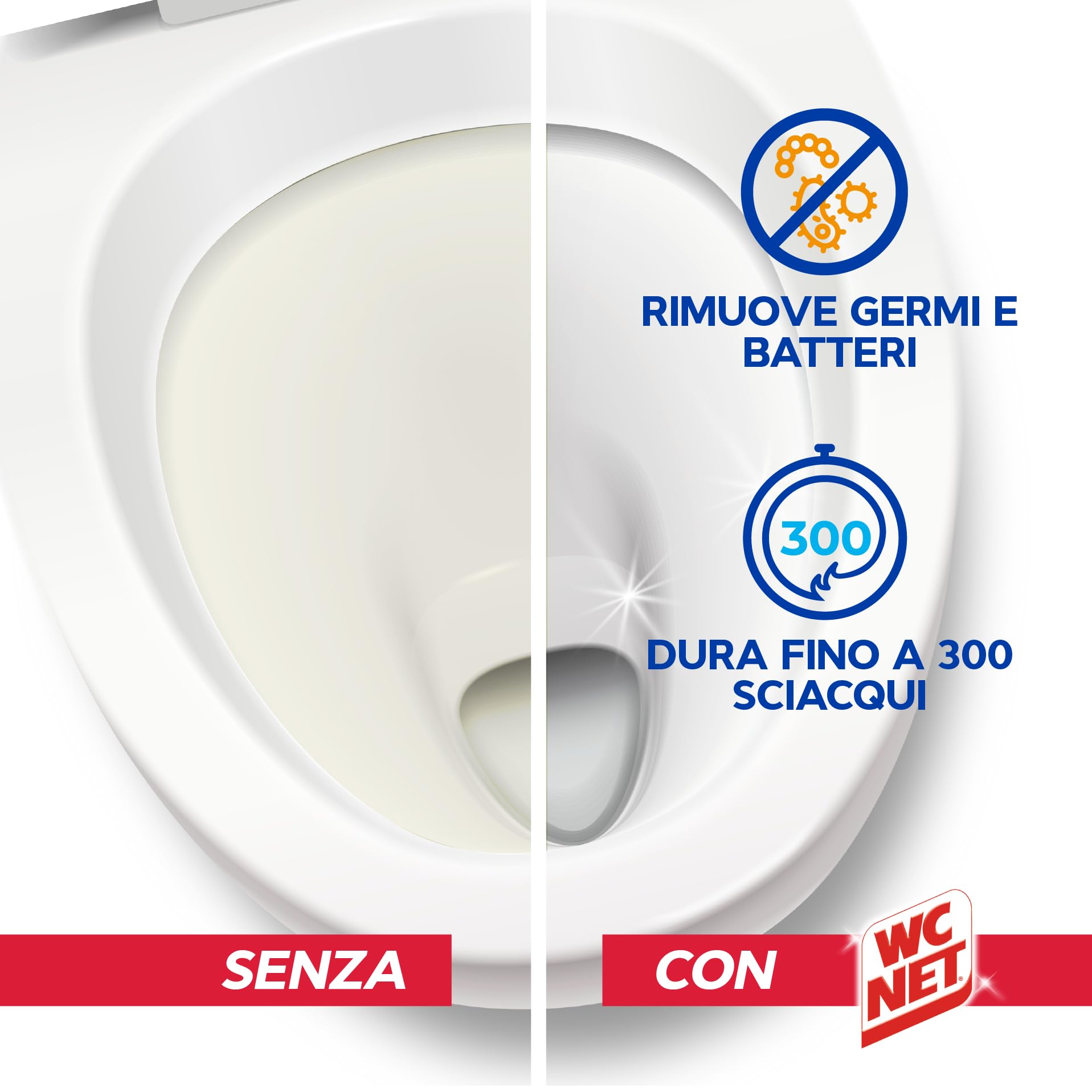 Wc Net Tablette Style Bleu 1 pièce X12-1060 g