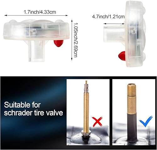 Miniatura 2 de Frienda Luces de neumáticos de automóvil, luces de tapa de vástago de válvula de rueda, luces LED solares intermitentes para vehículos, automóviles,