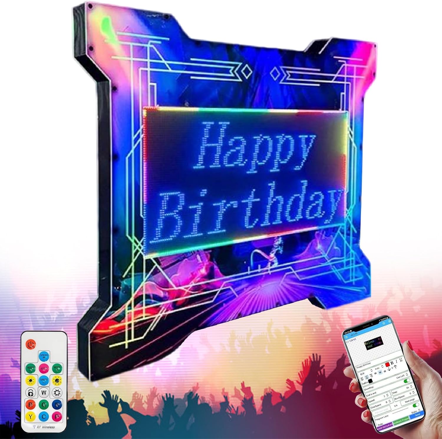 Nightclub Bottle Presenter, Bottle Service Sign with 2 Lithium Power Supplies, Club Bottle Service Signs, Letters, Bottle Presenter for Bar/Hotel/Nightclub/Private Venue