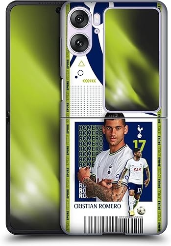 Head Case Designs Officially Licensed Tottenham Hotspur F.C. Cristian Romero 202223 First Team Hard Back Case Compatible with Oppo Find N2 Flip