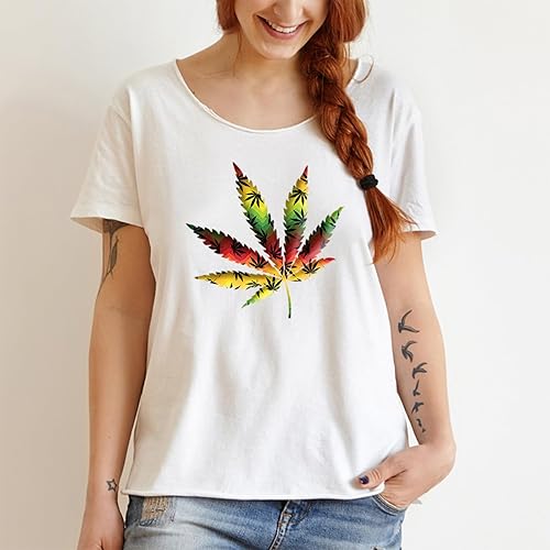 Miniatura 2 de HTV4U Puff - Vinilo de transferencia de calor de cannabis 420 (cannabis rasta, 12 x 20 pulgadas), estampado 3D, película de papel de transferencia