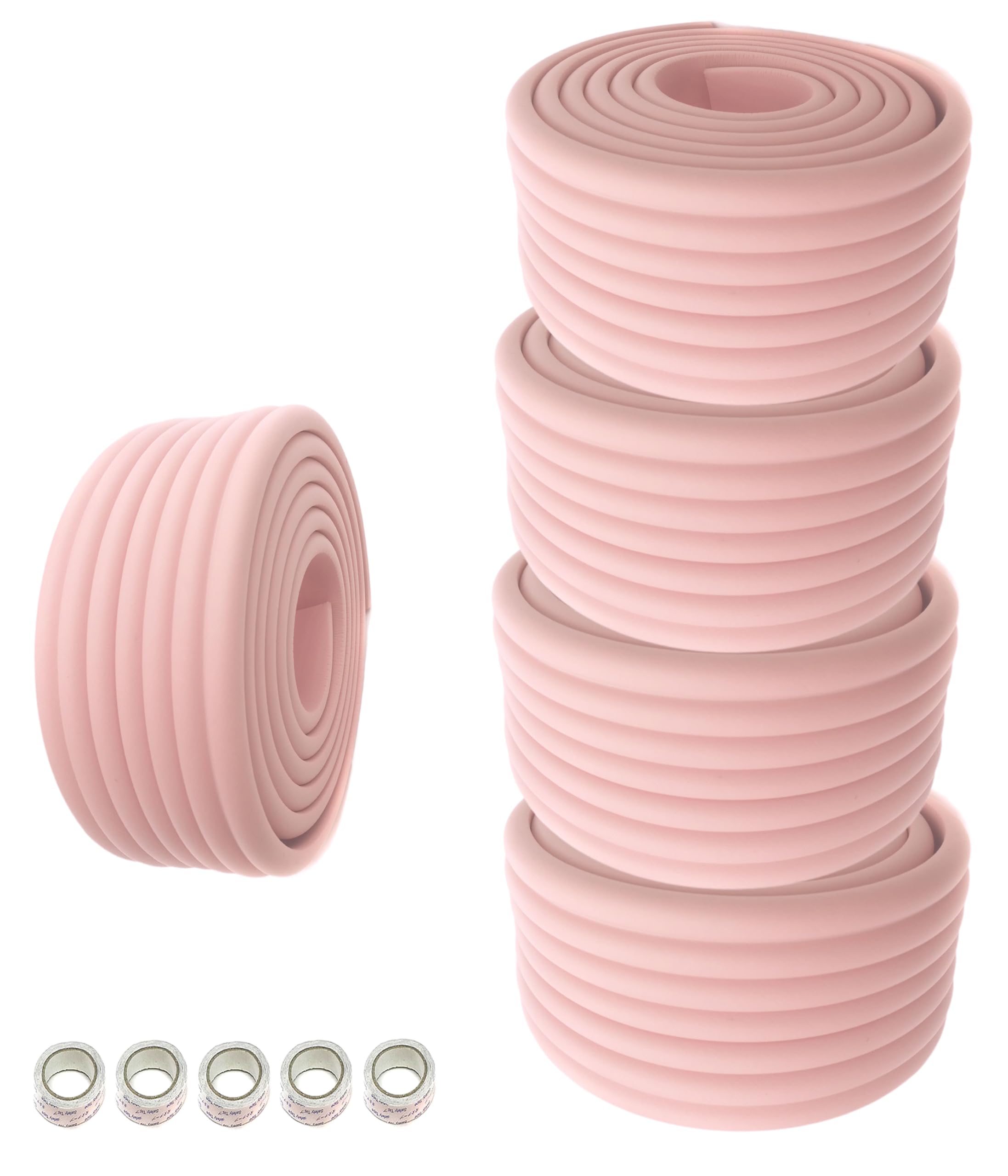 HIMRY Universal Protector Espuma, 200cm x 80mm x 8mm Multiusos anticolisión Protección Espuma Rollo para Bebés niños, No Tóxico, Seguridad Protectores Superficie & Bordes, Rosado, KXD7002-pink — view 8