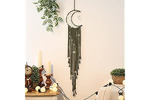 Olive Green Boho Dream Catcher with Light