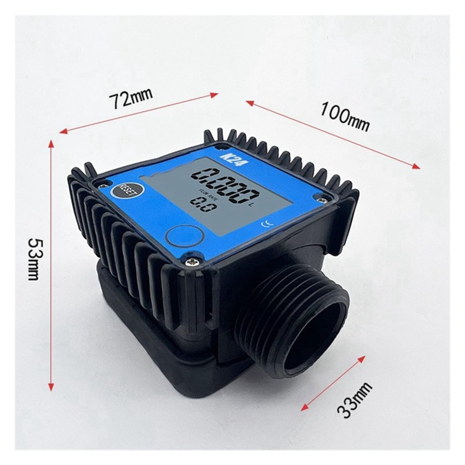 Flow Sensor Meter Digital Pipeline Water Flow 1 PCS LCD Flow Meter K24 for Digital Flowmeter Water Flow Measuring Tools