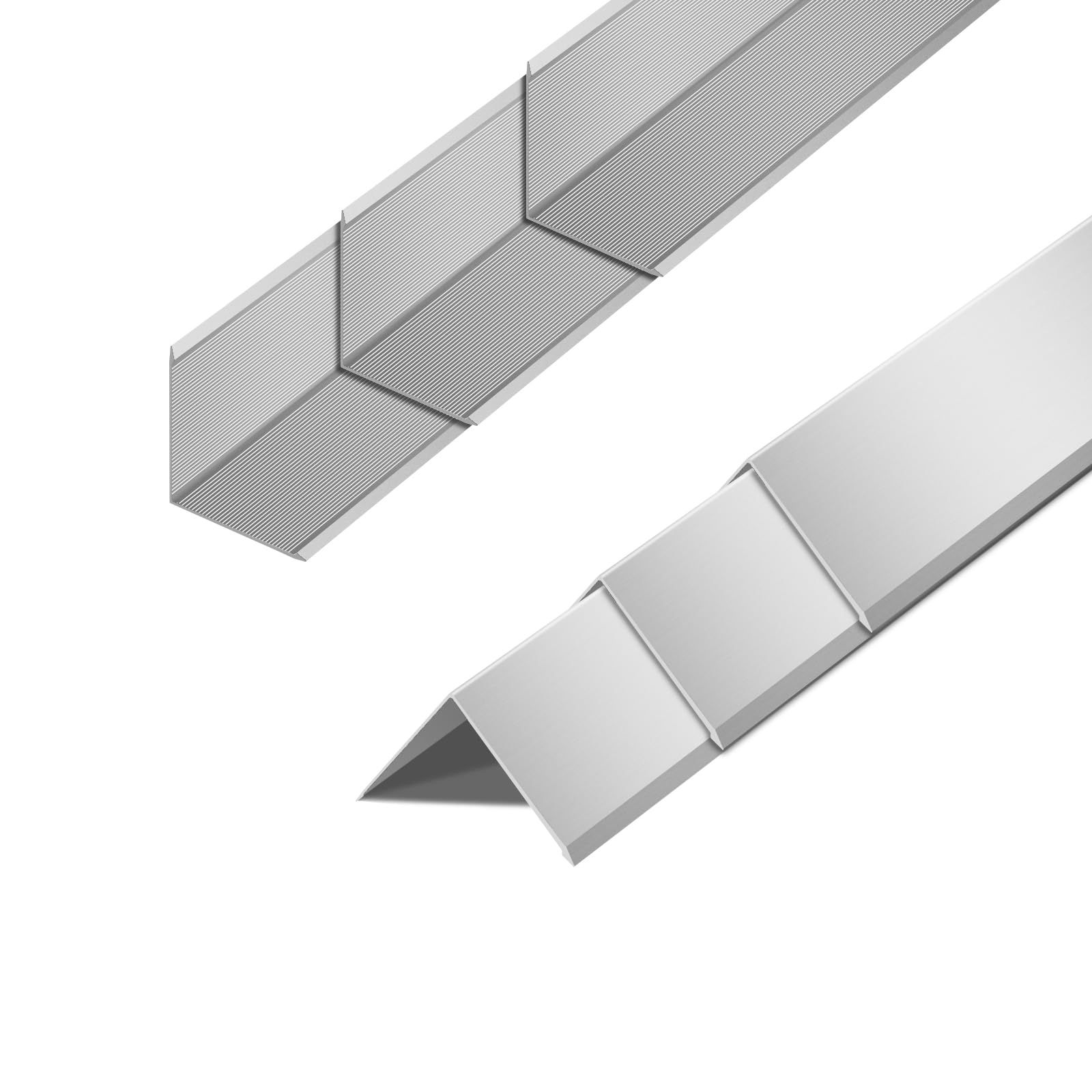 6pcs Metal Aluminum Steel Corner Guards 48” Metal Wall Corner Protector Guard for Walls (1.2 x 1.2 x 48 inch)