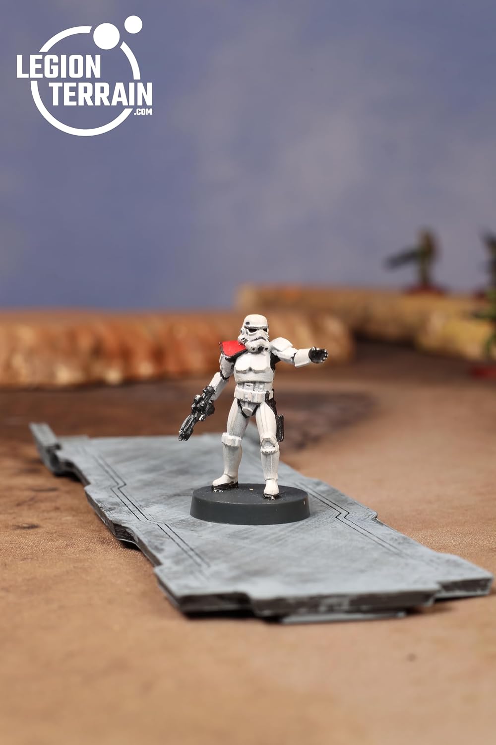 Legion Terrain - LegionTower Double Walkway - Miniature Tabletop Wargaming Terrain (Painted)