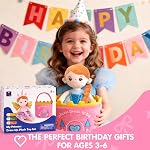 hahaland Dress Up Doll Playsets - Princess Mermaid Unicorns Toys for Girls Age 4-6, Plush Doll with 3 Outfits and Carry Bag, Fairy Ballerina Toys 4 Year Old Girl Birthday Gifts Easter Basket Stuffers
