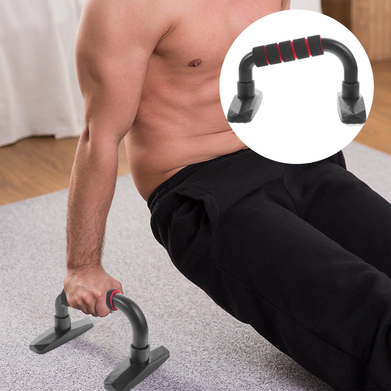 KESYOO 2Pcs Home Arm Bracket Durable Grip Bar Fitness Equipment for Body Building Supplies for Strength Training and Muscle Development