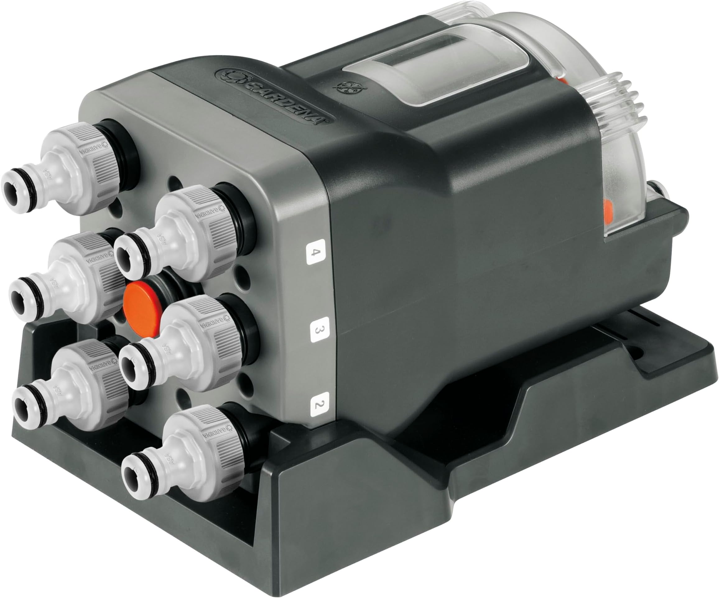 Water Distributor automatic: 6-point distributor, simple operation, space-saving, allows flexible use, ideal even at low water pressure, 3/4 inch outer threads (1197-20)