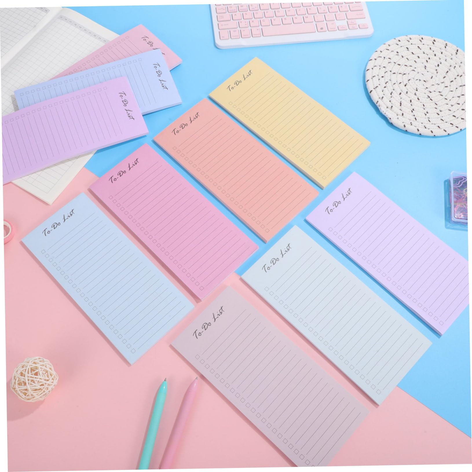 Bloc Notes de Planification de Blocs Notes Autocollants pour Rappel de Tâches des Tâches et Planification Portable pour Travail et École