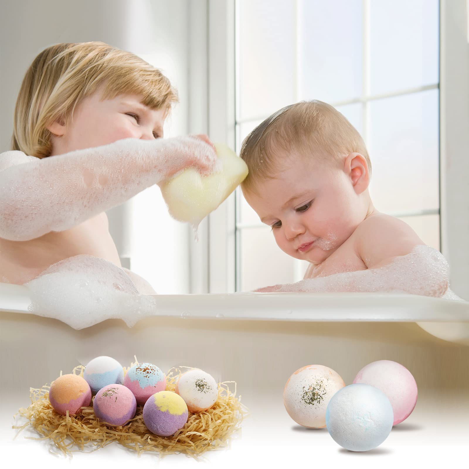 Beautifier Life Hemp Oil Bath Bombs zestaw upominkowy (zestaw 12) Natural Refreshing Bubble Bath Kit with 6 relaksacyjnych scents Made from Pure Essential Oil for Bubble and Spa Bath – idealny dla