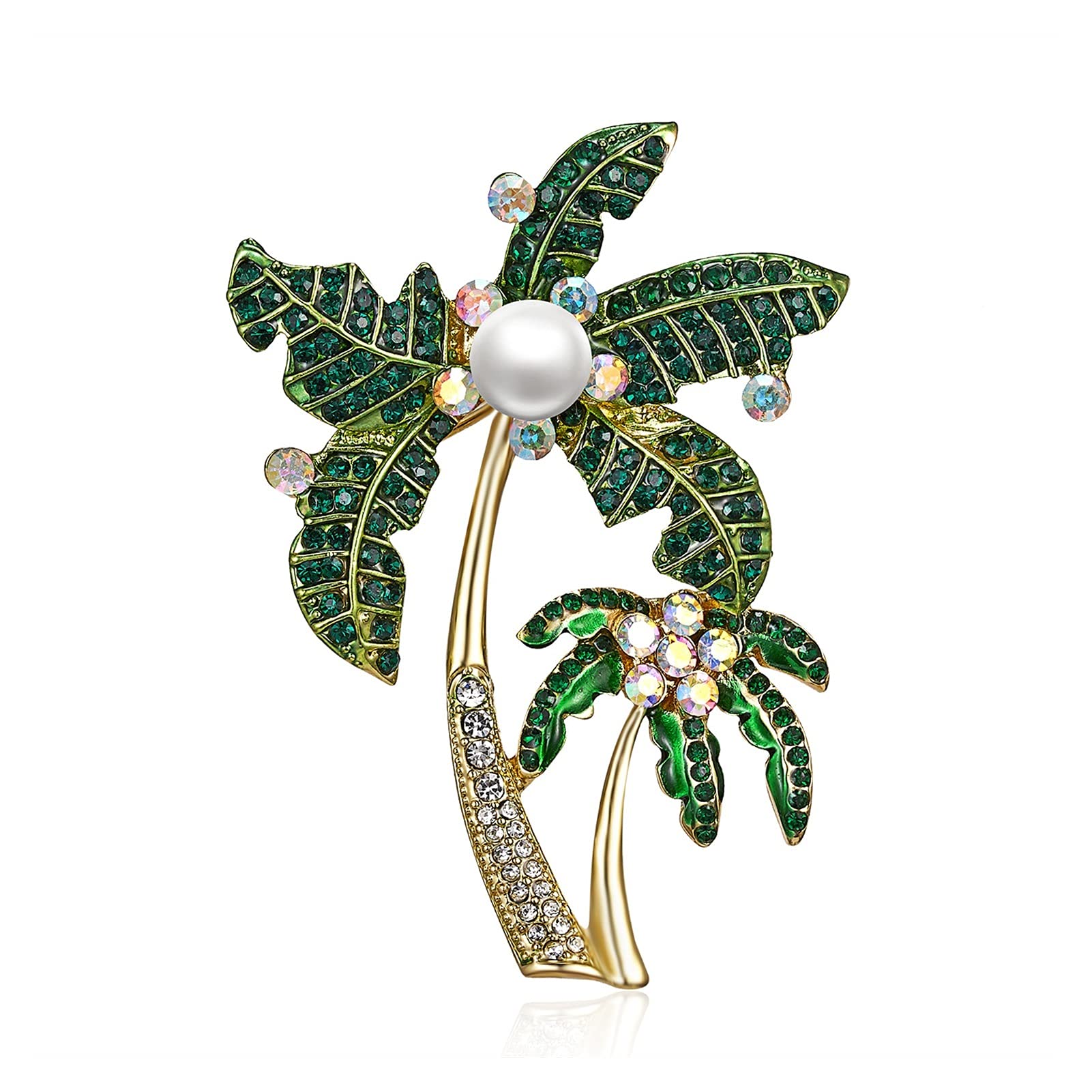 RWRAPS Rosa Gänseblümchen Blumenstrauß Pflanze Emaille Broschen Metall Hochzeiten Bankett Brosche Pins für Frauen und Männer Kleid Mantel Schmuck (Metallfarbe: 6) ()