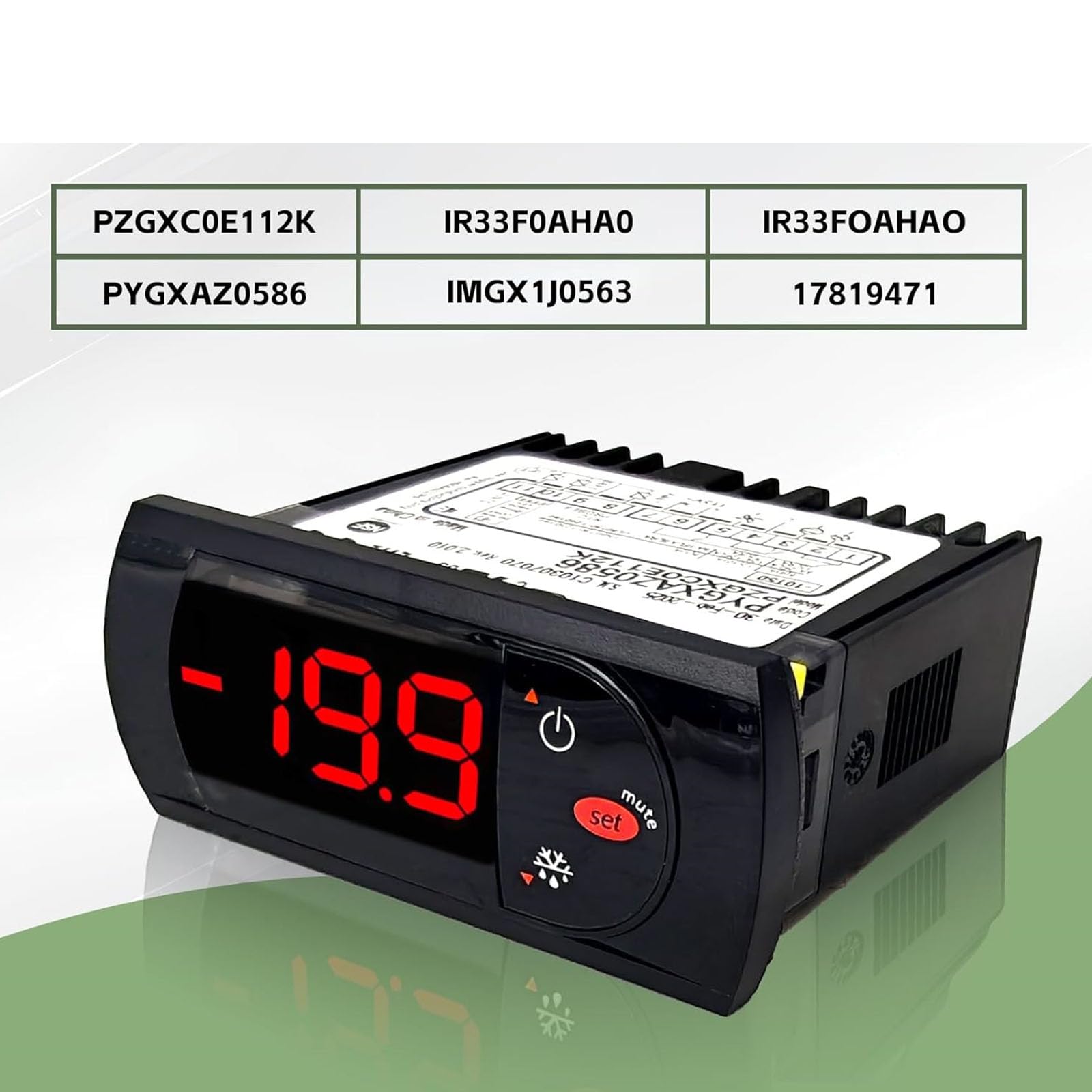 PANGBOER Fortschrittlicher Kühlthermostat mit großem Temperaturbereich, Temperaturregler für Labor und gewerbliche Nutzung, intelligente Kühlschranksteuerung