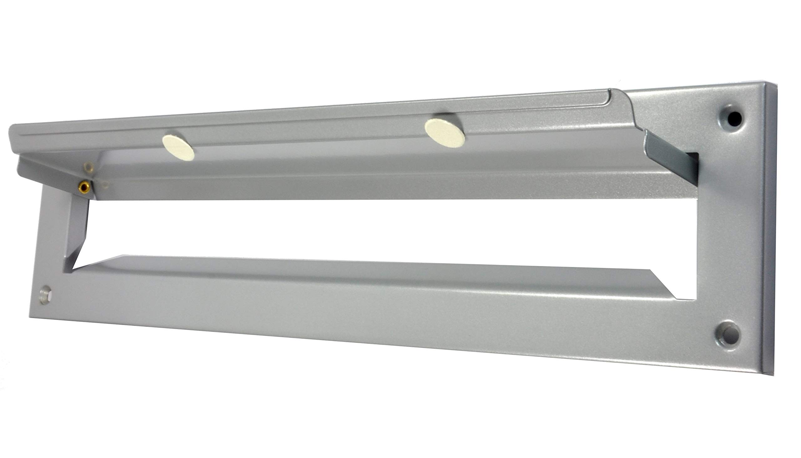 Clapet d'insertion à lettres en argent 310 x 80 cm C4 avec fente pour lettres Argenté 310 x 80 cm