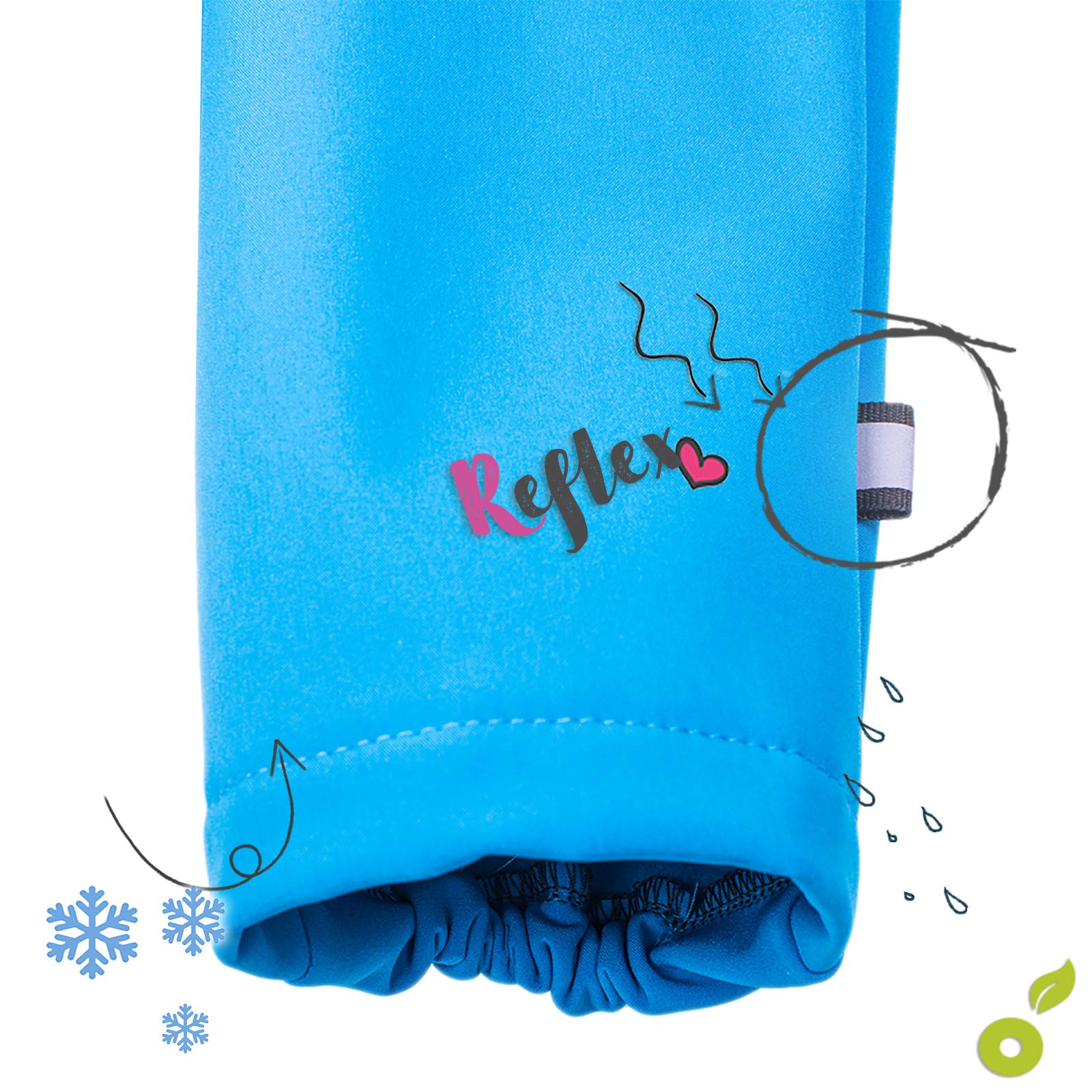 Kinder Unisex Softshell Hose mit Fleece Wasserabweisend und Winddichte Atmungsaktive Outdoorhose Funktionshose Basic