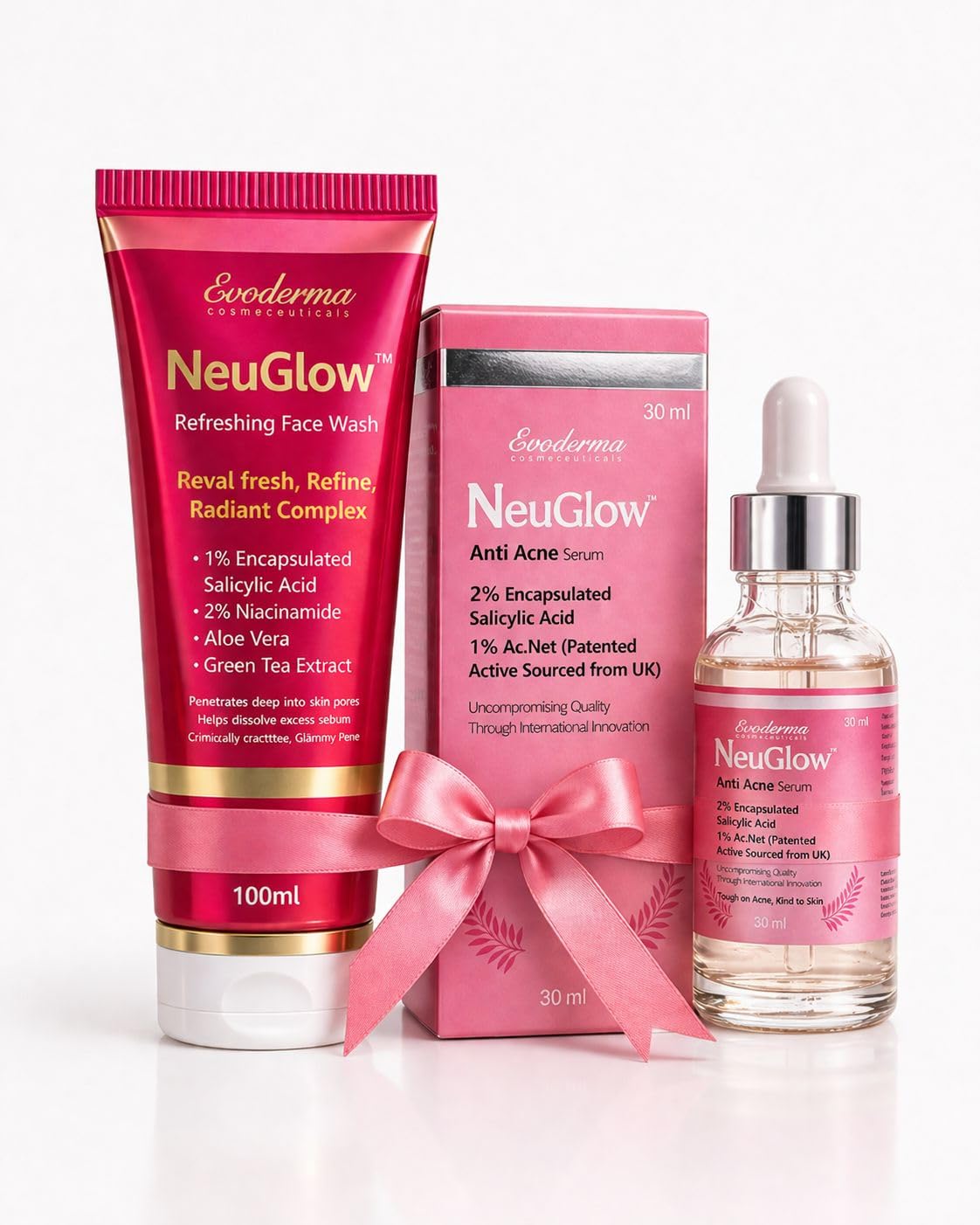 Anti Acne Serum 30ml and Refreshing Face Wash 100ml Combo, Salicylic Acid with Niacinamide-image-15