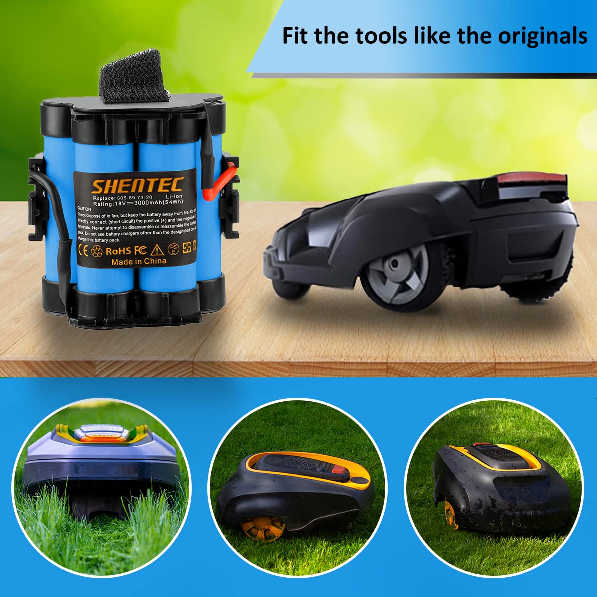 Batteria 18V 3000mAh Per Rasaerba Robotizzato | Compatibile R80Li, R75Li, R40Li E Altri - Foto 6