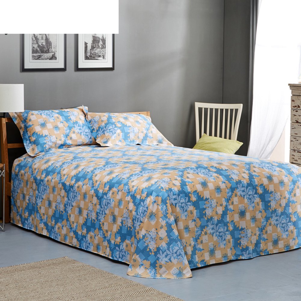 Coton imprimé linge de lit satin grand format lits doubles 245x270
