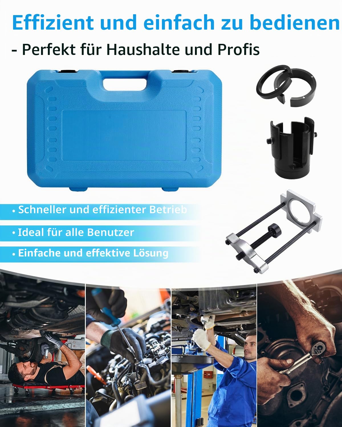 BOOMSTART Schwingarm-Lagerstange-Werkzeug für Ford/Volvo - Hinten Schwingarm-Lagerstange Ablage & Montage - Kompatibel mit S-Max, Galaxy, Mondeo, S60, S80, XC60, V70, XC70