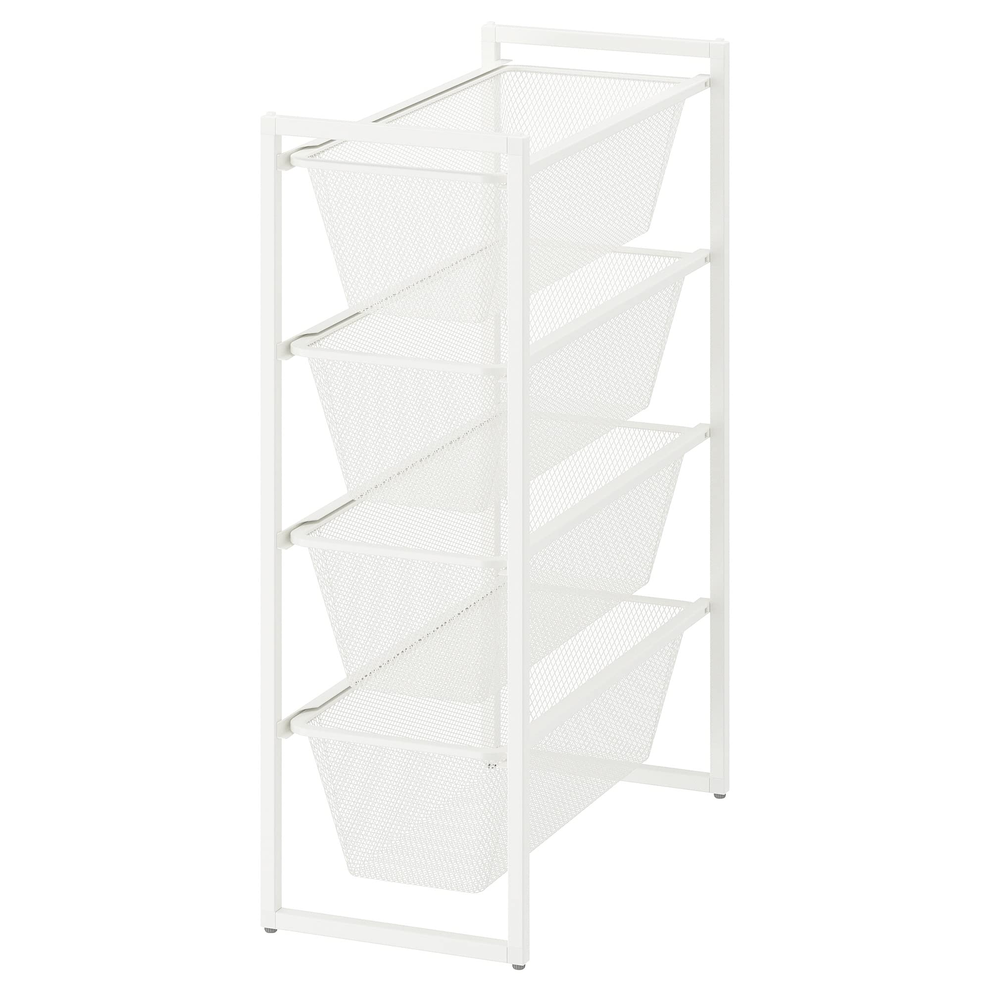 Combinaison de rangement JONAXEL en plastique blanc pour optimiser la cuisine