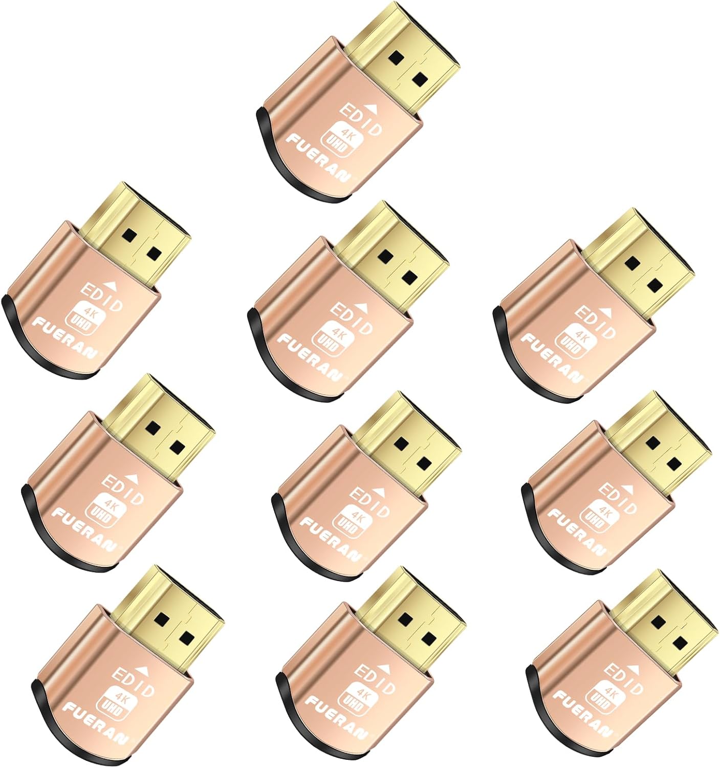 2K 4K 8K HDMI Dummy Plug-Virtual Monitor Display Emulator Headless Adapter 3840x2160@60Hz 1080@120HDR DVI EDID Emulator (4K-10P(1080@120hz-3840x2160@60hz))