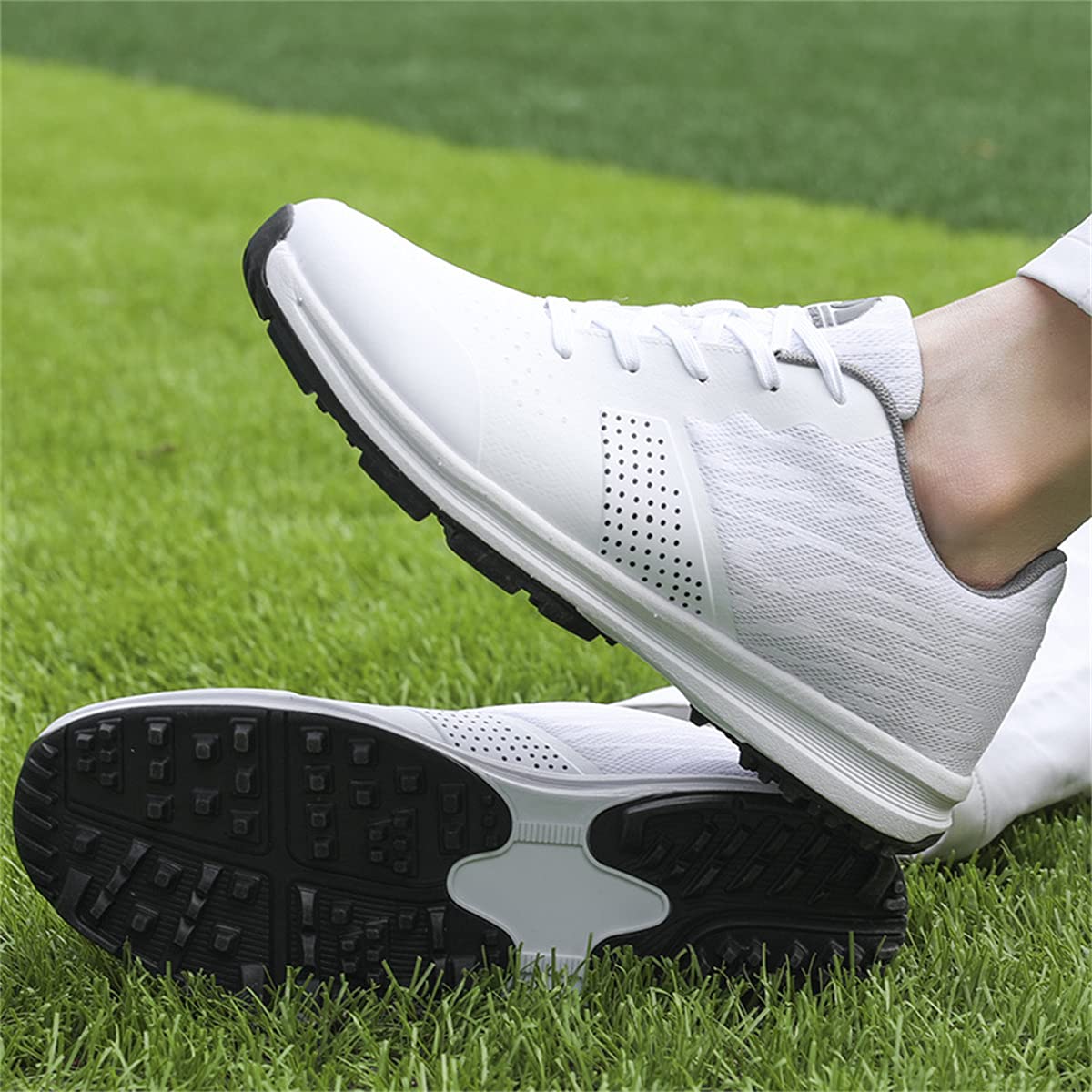Męskie damskie buty do golfa, wodoodporna komfort obudów golfowych Spikless Lightweight Golf Shoes Anti-Skid Golf Sneaker