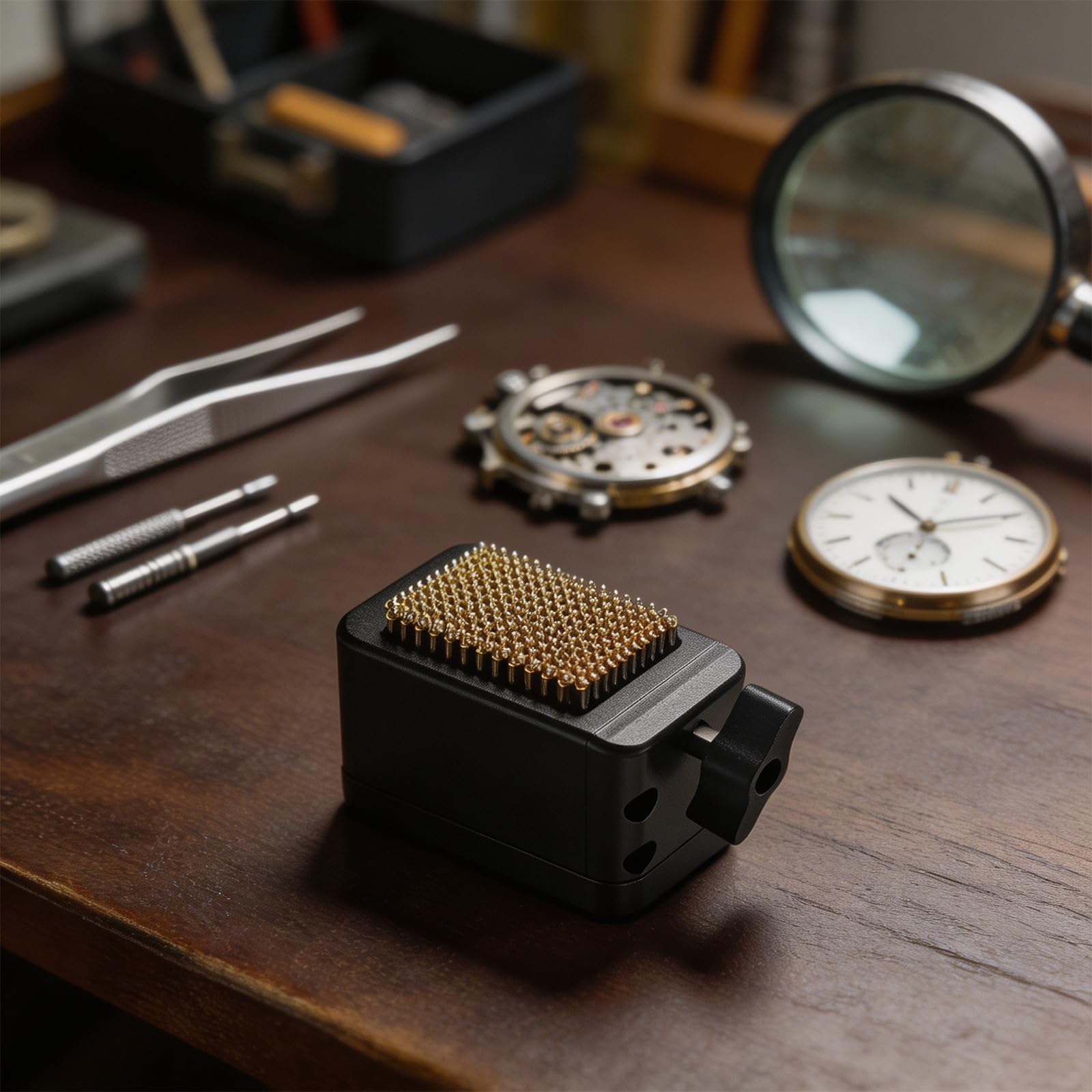 Accesorio de reparación de Soporte de Movimiento de Reloj Compacto para Estabilidad Durante Las tareas de Mantenimiento de Relojes Abrazadera Profesional