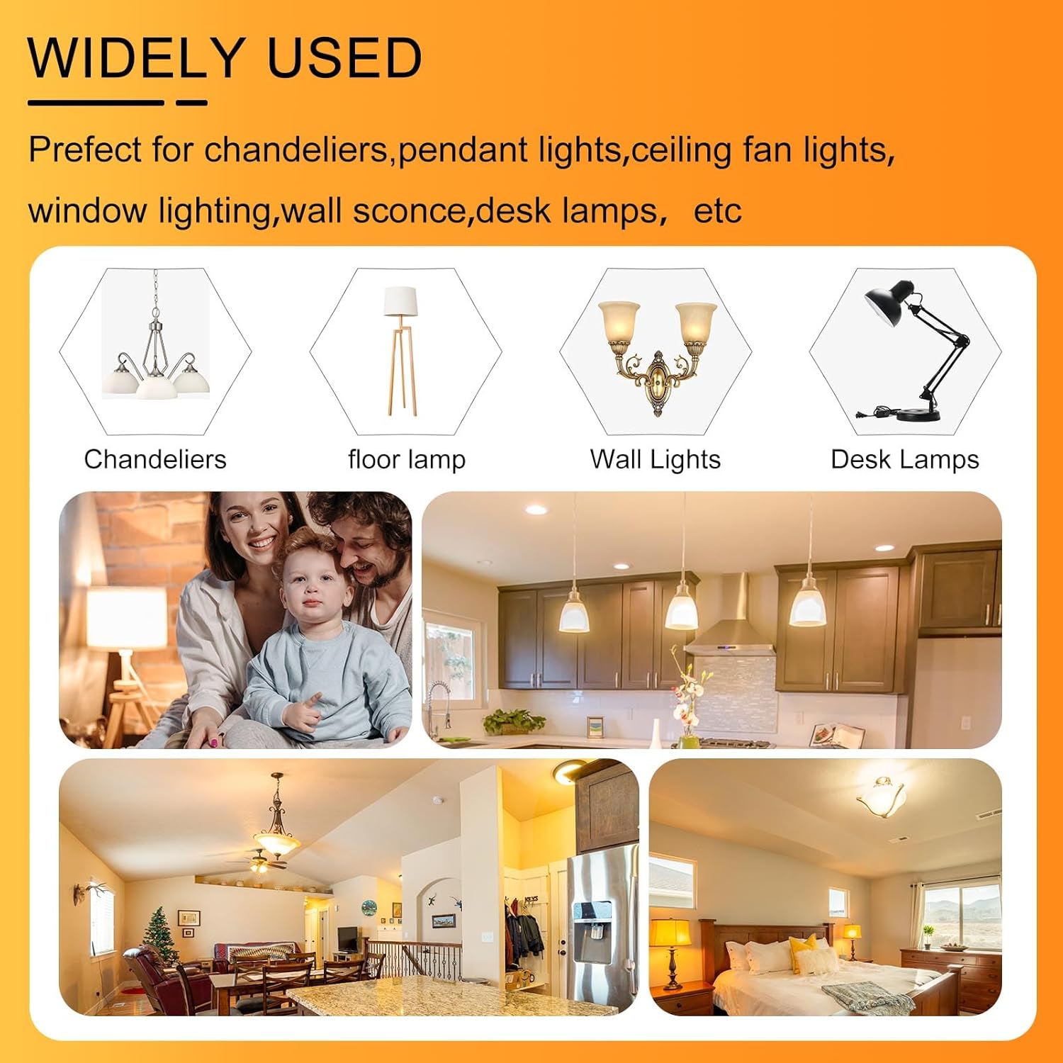 JDE11 Led Bulbs, 120V 50W Halogen Equivalent Dimmable,T3 T4 Mini Base JD E11 Bulb, 3000K Warm White 5W 650lm E11 for Chandeliers, Candelabra, Ceiling Fan, Cabinet Lighting, 5-Pack