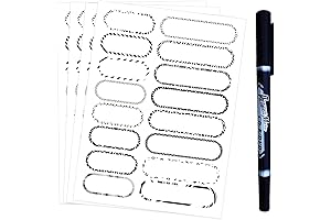 Removable Waterproof Kids Water Bottle Labels