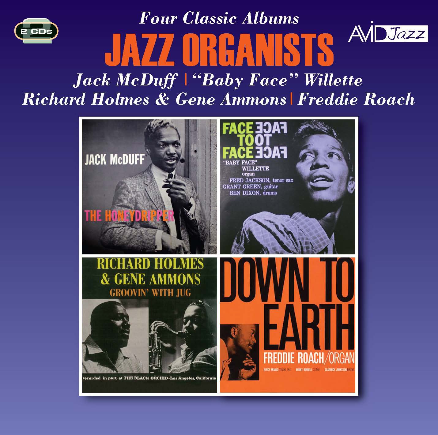 Jazz Organists Four Classic Albums 2-CD NEW SEALED Jack McDuff/Freddie Roach+