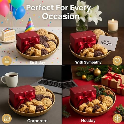 Miniatura 4 de Dulcet Gift Baskets Sweet Success - Cesta de regalo gourmet para galletas y aperitivos única para todas las ocasiones vacaciones cumpleaños simpatía