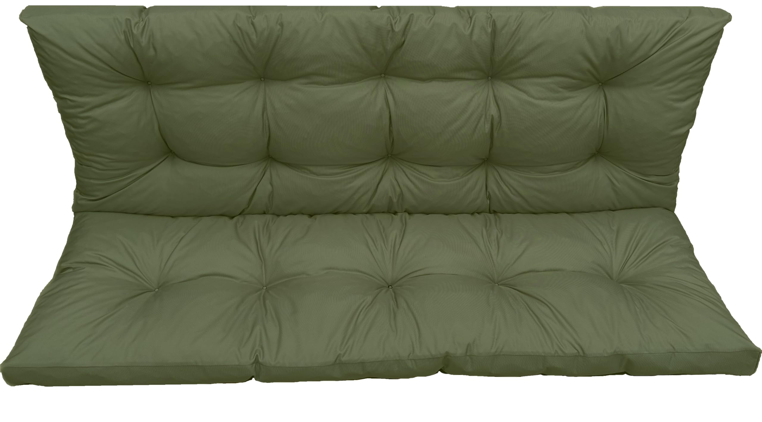 Cuscino per dondolo da giardino, impermeabile, per panca da giardino, per panca da giardino, 180 x 60 x 50 cm, verde