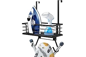 Wall-Mounted Ironing Board Holder and Iron Storage Solution