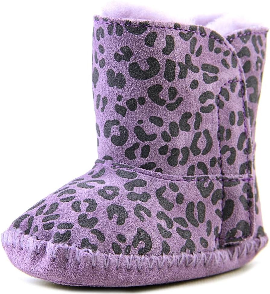 UGG Australia Girls' Cassie Leopard Infant Purple 4/5