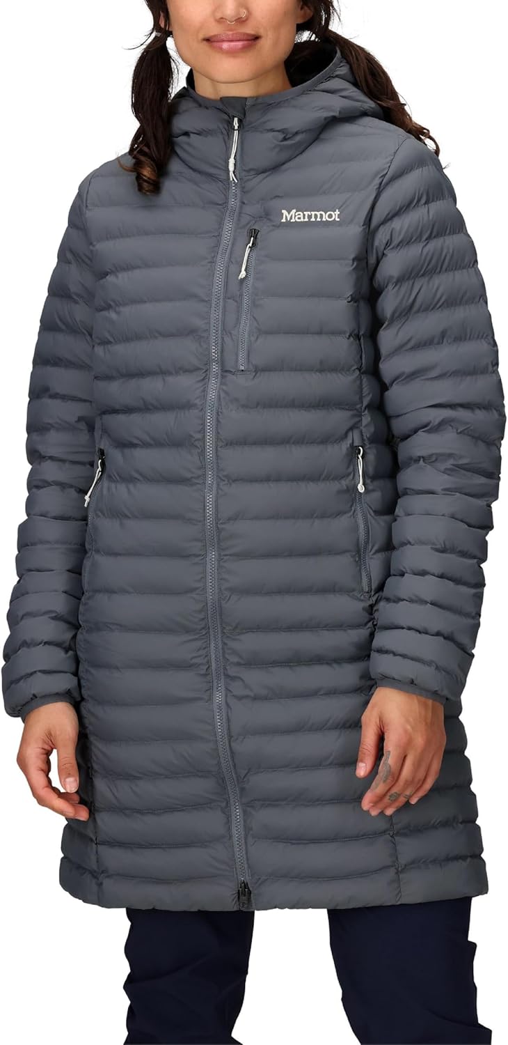 MARMOT Women's Echo Featherless Long Jacket - Lightweight, Hooded, Down-alternative Insulated Jacket
