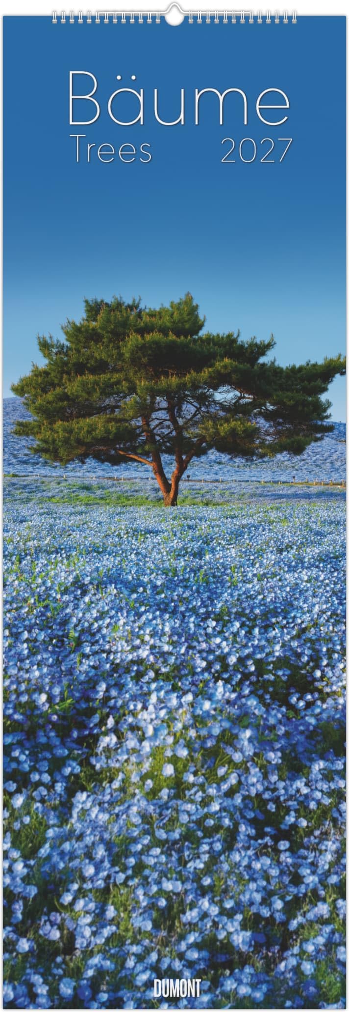 Bäume 2027: Wandkalender 34x98 cm mit 12 Baumfotografien und sprachneutralem Kalendarium