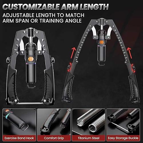 Miniatura 4 de Mymus Coreflex Twister Pro, ejercitador hidráulico de pecho, ejercitador de pecho para hombres, ejercitador de brazos, entrenador de brazo