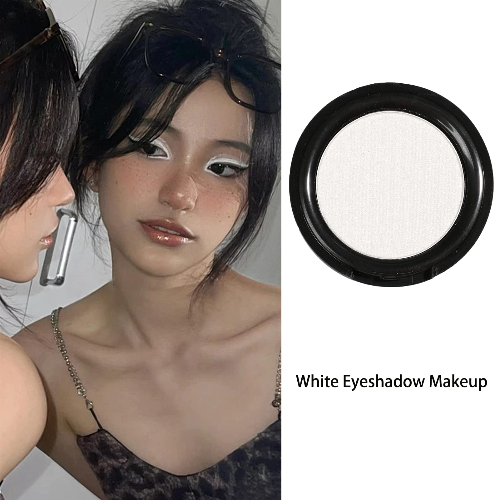 Single Matte Eyeshadow,Pressed Fine Powder Eyeshadow,High Pigment Longwear Single Black Eye Make up for Day&Night - Image 3