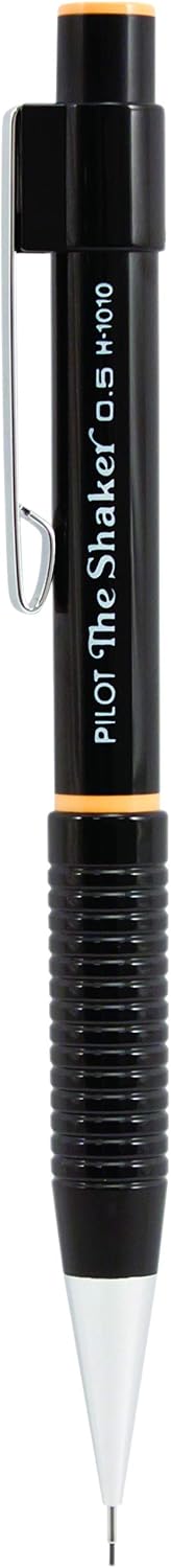 Pilot H-305 "The Shaker" Mechanical Pencils, 0.5 mm, Black Barrel, Pack of 6