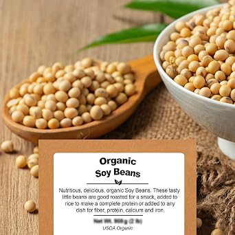 Be Still Farms Organic Soybeans - Soy Beans Dry (2.8 lb) aka Soya Nuts - Great for Edamame, Soy Milk, Tofu - High in Protein & Fiber | USA Grown | USDA Certified | Vegan | Non-GMO | Gluten Free