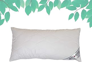 allsana Tencel® Climate Fibre Pillow, 40 x 80 cm, Lyocell Pillow, Fully Washable at 60 °C, Fully Washable Pillow for Allergy Sufferers, Breathable