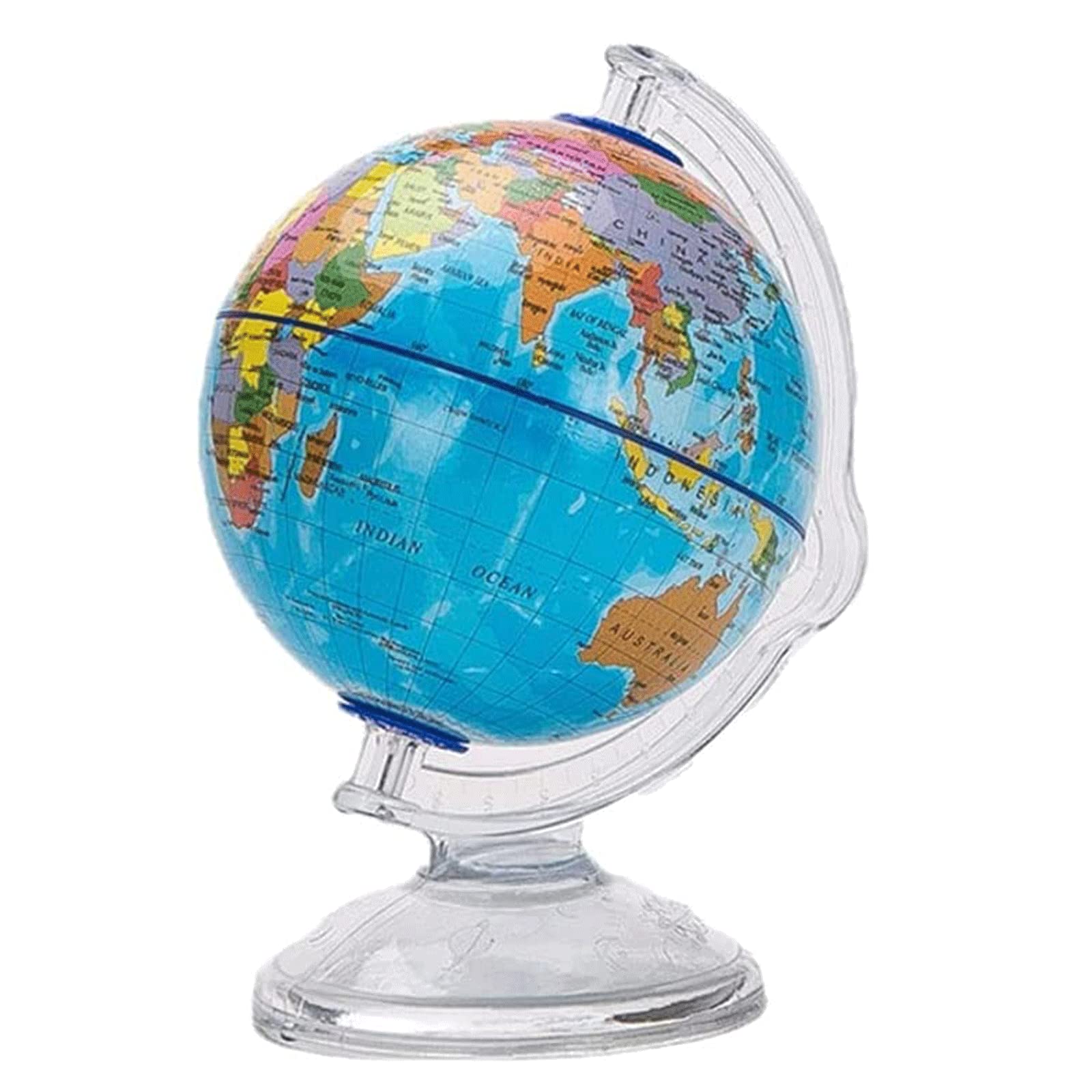 Exquis Globes Globe Rotatif avec Support Globes Globe terrestre de 3,9 Pouces pour garçons et Filles Apprentissage en Classe Globes géographiques Fine et Claire
