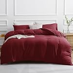 SASTTIE Duvet Cover Queen, 3-Piece Prewashed Ultra Soft Queen Bedding Set - Features Zipper Closure and Corner Ties, Includes 1 Duvet Cover 90x90 Inch & 2 Pillowcases, No Comforter, Light Blue