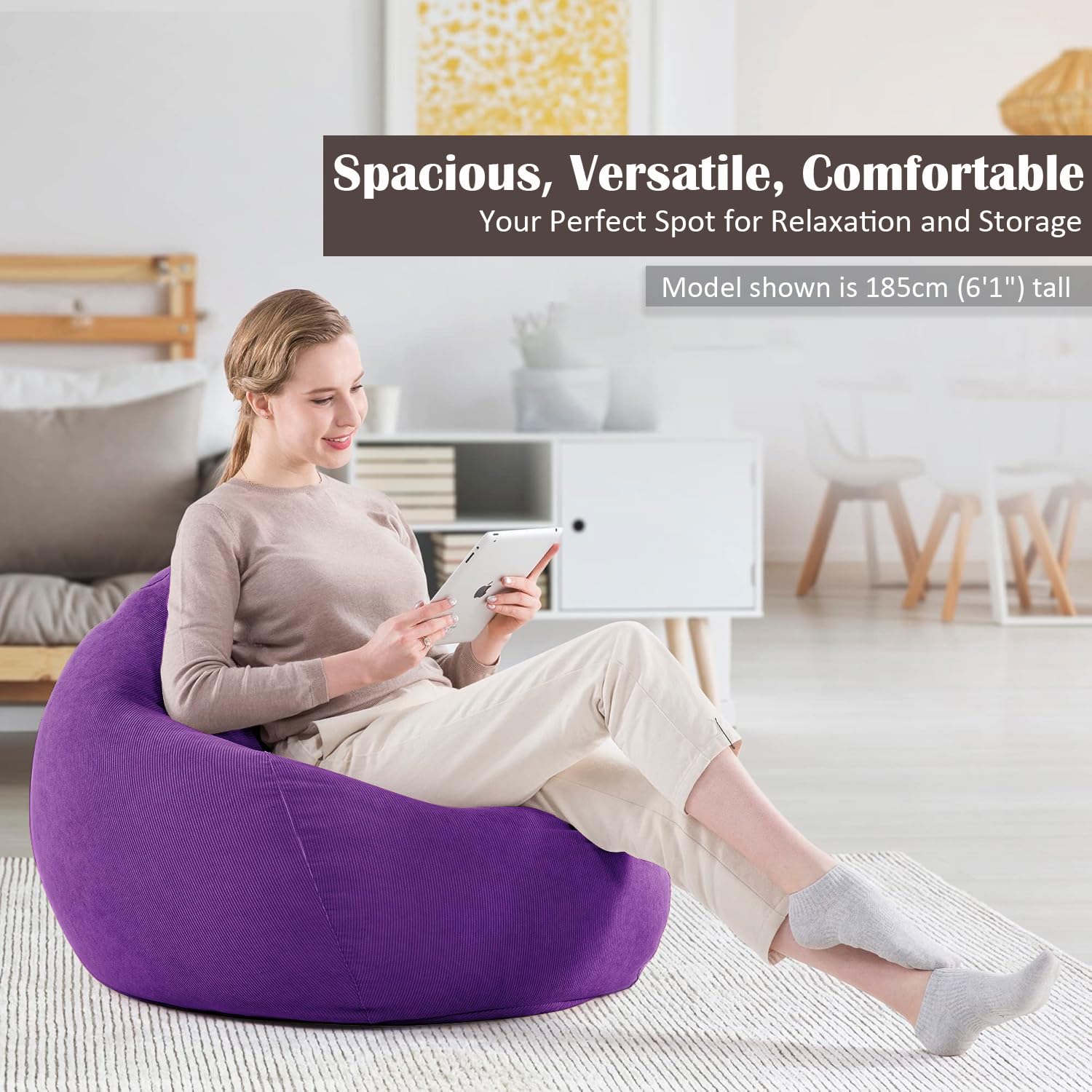 Fodera Per Poltrona Sacco Nobildonna - Morbida, Lavabile E Ultra Comfort