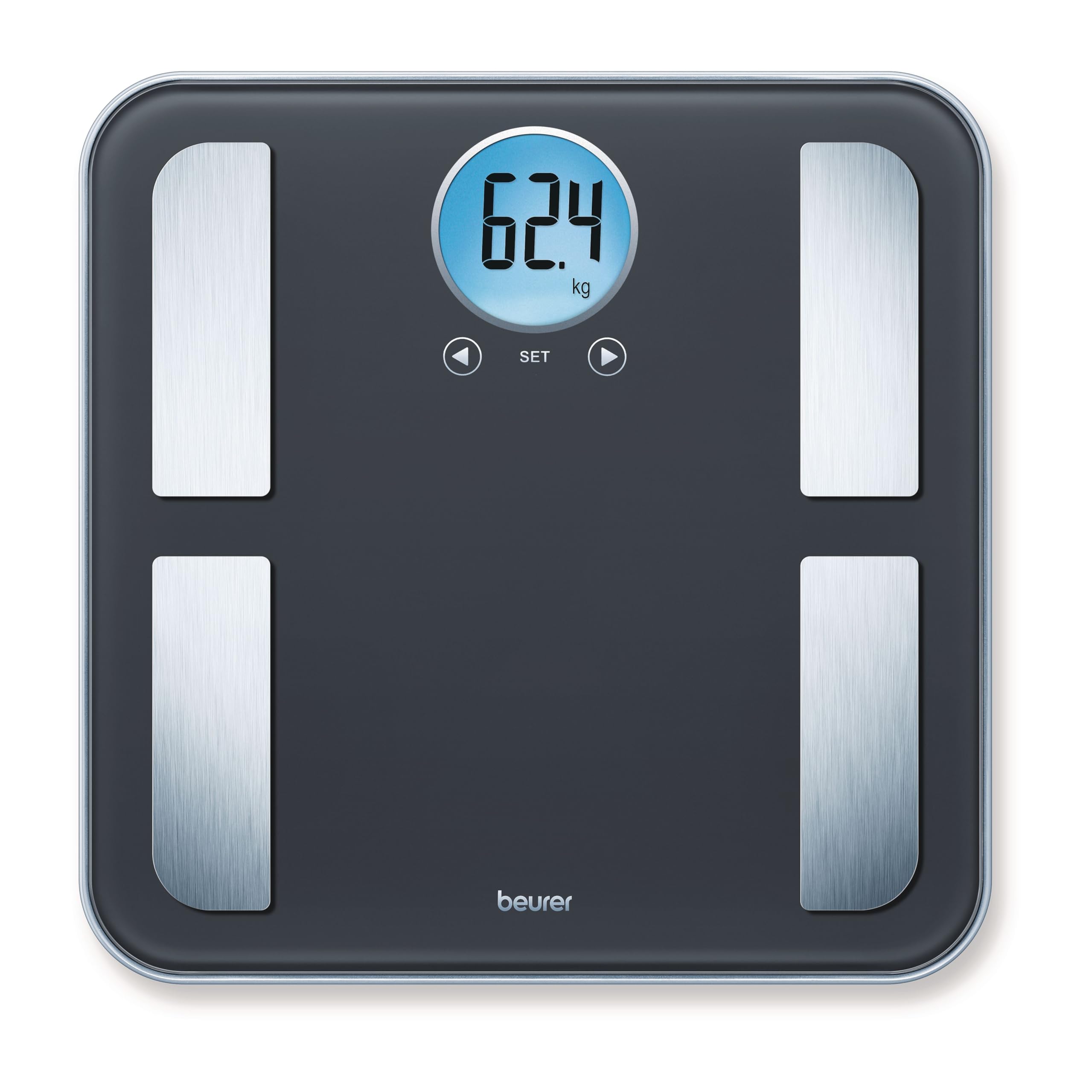 Beurer BF195 diagnostic bathroom scale Perfect for the whole family measures Weight, body fat, body water, muscle percentage, bone mass