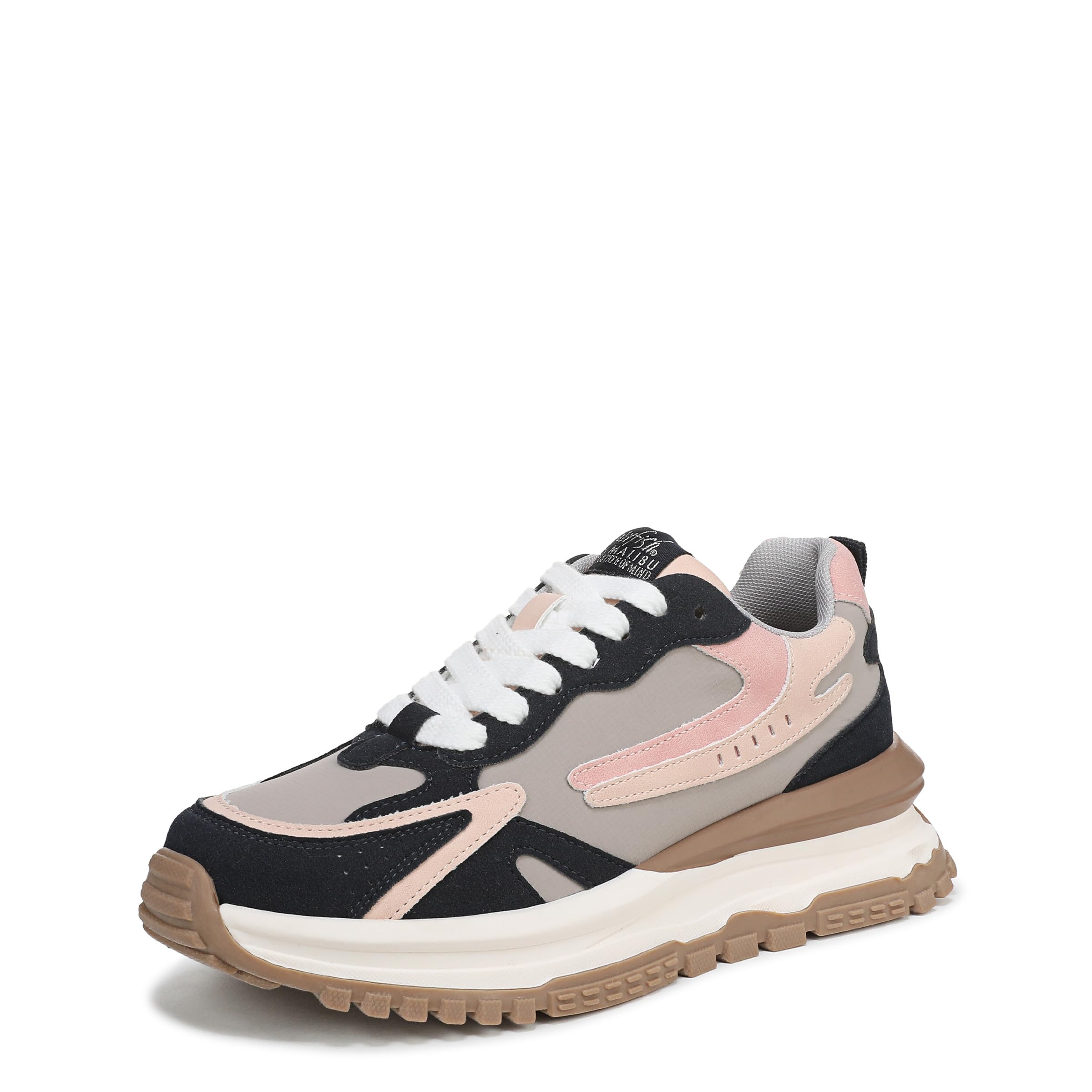 Blowfish Malibu Women's Leo Lace-Up Trainers, Navy/Pink, Medium Fit, UK 6.5
