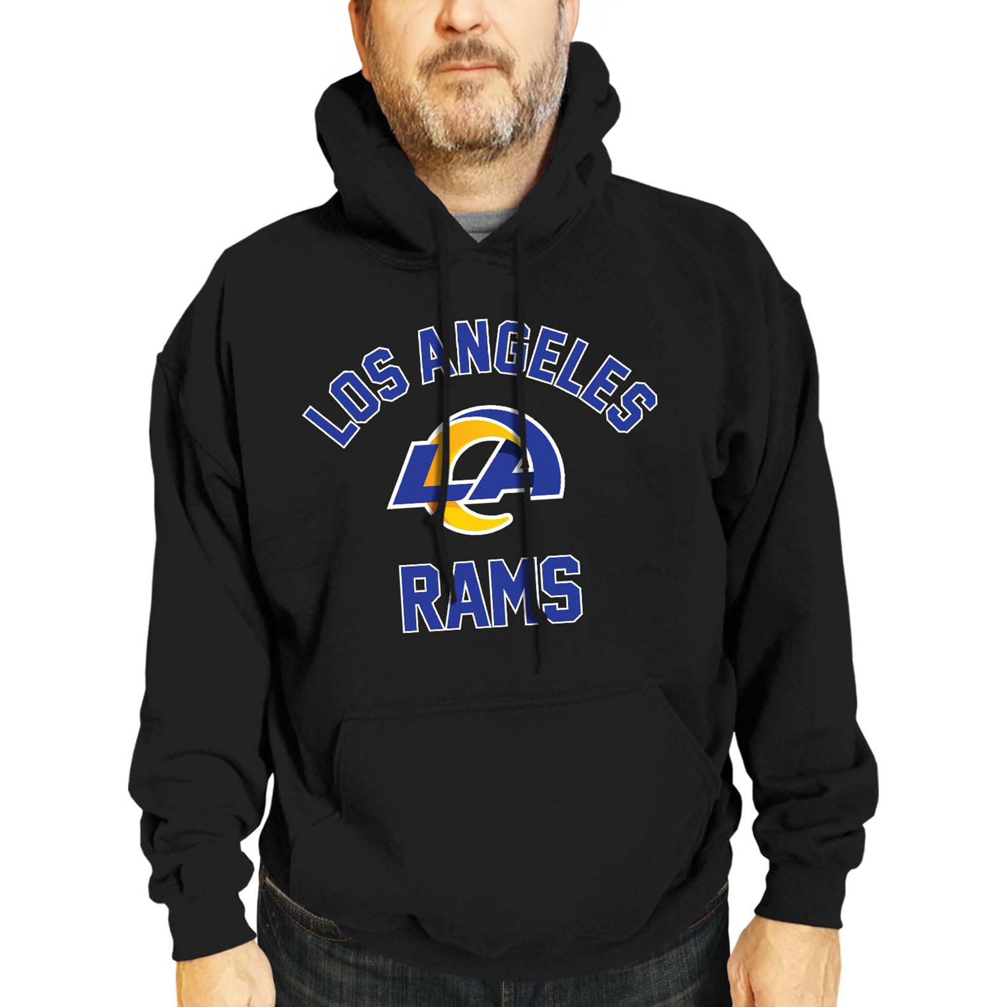 Team Fan Apparel NFL Adult Gameday Hooded Sweatshirt - Poly Fleece Cotton Blend - Stay Warm and Represent Your Team in Style
