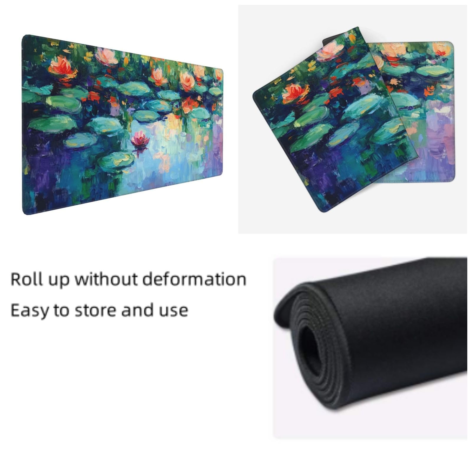Tapis de Souris XXL 90 x 40 cm, Lotus & Lac Tapis de Bureau G716