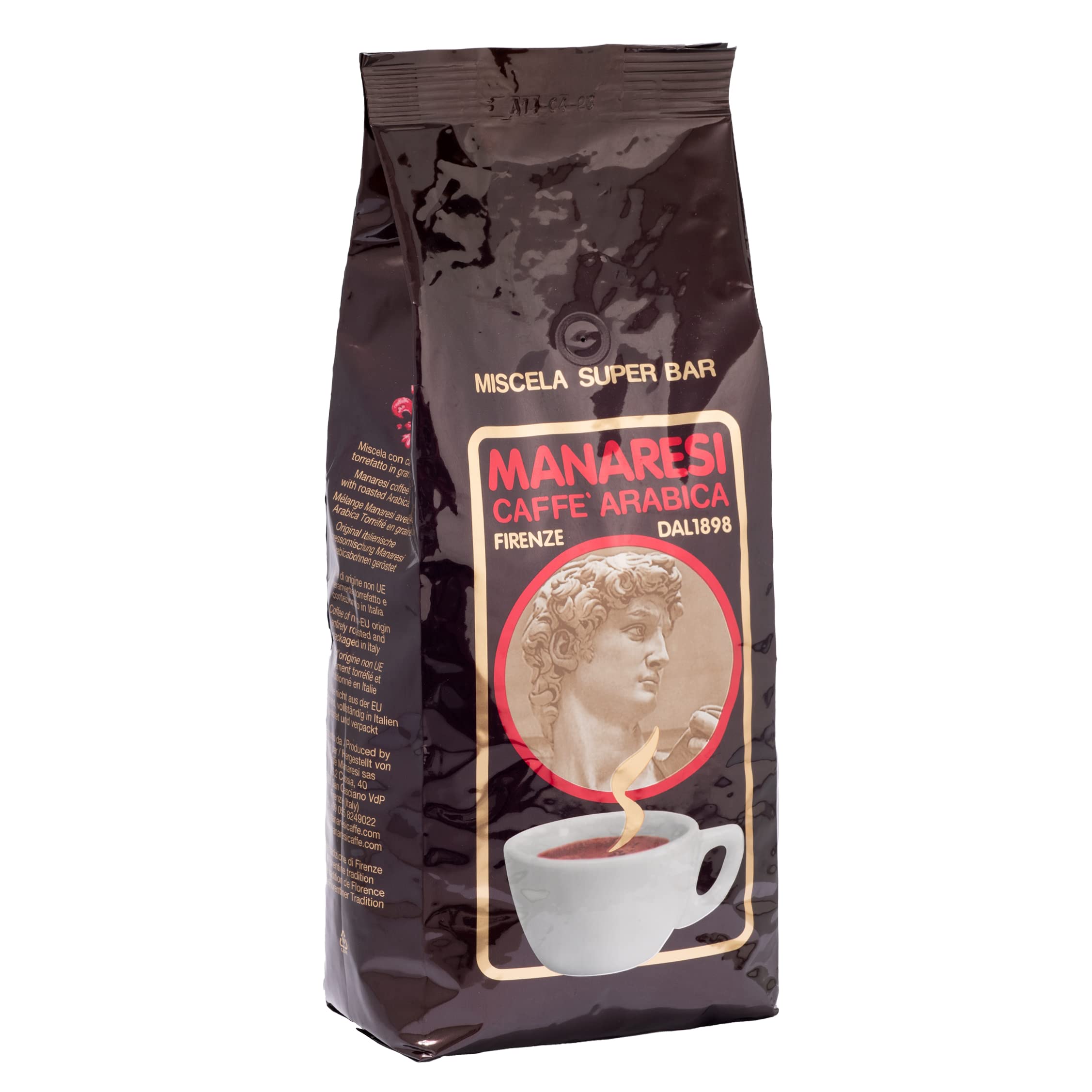 Caffe Marrone Arabica Authentic Italian Artisan Espresso Beans, 1 kg